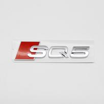 3D ABS Blizgus Juodas Chromuotas Galinio Dangčio Raidės Emblema Audi SQ8 SQ7 SQ5 SQ3 R8 RS Performance Pakeitimas Tiuningas Priedas white