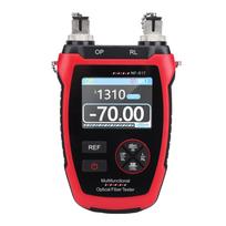 Optical Power Meter with Red Light, 10 Wavelengths, FC SC Connector, Fiber Optic Tester with LCD Screen Fiber Attenuation Detection Cable Fault Finder