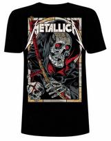 Metallica Mirties Pjovėjas Juodas Klasikinio Roko Metalo Grupės Marškinėliai Unisex XL gray