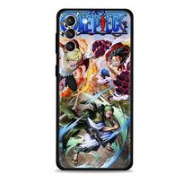 Telefono dėklas Samsung Galaxy S22 S21 S20 Ultra FE S10 S9 Plus Cover Note 20 Ultra 10Plus One Piece Luffy Sanji And Pirate Samsung S10e