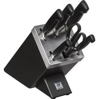 Zwilling Vier Sterne savaime galandantis peilių stovas 7 dalių, pilkas