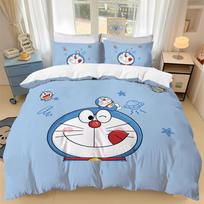 Japonų anime Dora-emon Antklodė Užvalkalas 3D Spausdintas D-Doraemon Lovos Patalynės Komplektas Antklodės Užvalkalas Vaikams Mergaitėms Berniukams Paaugliams 100x135cm-2pcs