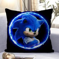 Sonic The-Hedgehog Dygsnio Laimingas Drakonas Pagalvės užvalkalas Sofos pagalvės užvalkalas Namų kambario dekoracija Vaikų dovana 12x12Inch blue