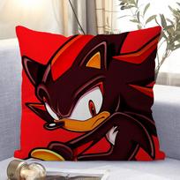 Sonic The-Hedgehog Dygsnio Laimingas Drakonas Pagalvės užvalkalas Sofos pagalvės užvalkalas Namų kambario dekoracija Vaikų dovana 16x16Inch black