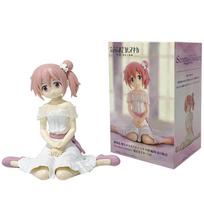 10cm Mahou Shoujo Madoka Magica Anime Figure Kaname Madoka Action Figure Akemi Homura Figurine PVC Set Model Doll Toys beige