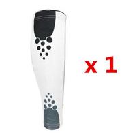 Compression Legs Warmer Ladies Gentlemen Shin Guard Basketball Jogging Cycle Biking Gym Fitness Calf Sleeves Blocks UV Rays Practical Use XL white
