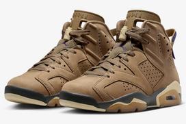 FD1643-300 Nike Air Jordan 6 Retro GORE-TEX Brown Kelp (Women's) 8.5W