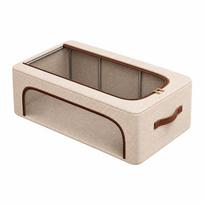 Moisture-Proof Foldable Shoe Rack Double Window Design Under Bed Storage Box  Sports Shoes Storage two windows large