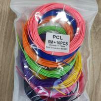 3D Printing Pen Refills: Low-Temp PCL & High-Temp PLA, 1.75mm Filament for Children's Doodling Pen Random Single Color, 5m Roll, PLA High-Temperature blue