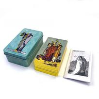 Waite Tarot Card Deck With Gold Border For Two Player Card Game And Visual Skill Development gray