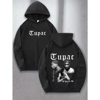 Tupac 2Pac Hoody Vyrams Moterims Megztinis Spausdintas Unisex Gatvės Stilius Hip Hop Stilius Ruduo Žiema Mada Hip Hop Viršutiniai Drabužiai Vyriški S gray