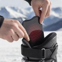 ShockAbsorbing Gel Ski Leg Guard Pad | FrictionReducing Design, Pressure Point Cushioning, Boot gray