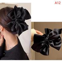Large Bowknot Hair Claws Clip Shark Claw Hair Clips Solid Bow Hairpin Barrettes For Ponytail Women Hair Accessories Headband as the picture