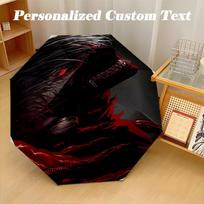 Portable Auto Folding Umbrella,Tokyo Ghoul 8 Rib Waterproof Umbrella For Camping Commute Three-fold umbrella