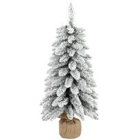Dirbtinė kalėdinė eglutė su apsnigtais šakelių galiukais, balta, 90 cm