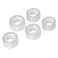 5 ritinėliai dvipusės lipnios juostos, skaidri, neslidi, elastinga lipni juosta rankdarbiams, 3 cm pločio white