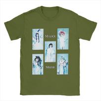 Men's Malice Mizer Japanese Visual Kei Rock Band T Shirt Cotton Tops Fun Short Sleeve Crew Neck Tee Shirt Graphic T-Shirt 4XL white