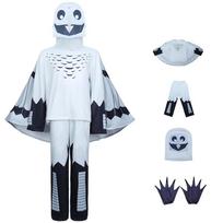Netoksiškas siaubo žaidimas 99 naktys miške Vaikų Cosplay kombinezonas Galvos apdangalas vyrams ir moterims Ožio Briedžio Pelėdos kostiumas Žaislas Gimtadienio dovana 190cm white