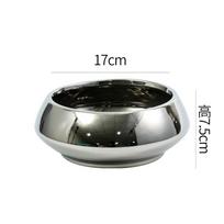 Ceramic Flower Pots Silver Flower Vase Large Succulent Planter Pots Flowerpots Garden Accessories Balcony Decorations gray