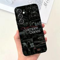 V-Vampyrų Dienoraščiai Telefono dėklas Telefono dėklas Samsung S25,S24,S21,S22,S23,S30,Ultra,S20,Plus,Fe,Lite,Note,10,9,5G Juodas dangtelis Samsung S25Plus