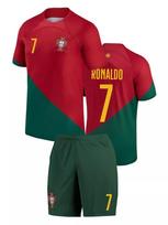 Ronaldo Portugalijos rinktinės futbolo marškinėliai 2022-2023 #7 Pasaulio čempionato futbolo marškinėliai 24 black