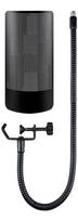 SOULWIT Shielded Microphone Pop Filter for HyperX QuadCast Microphone - Windscreen Cap - Black black