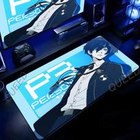 XXL Anime Persona 3 Reload Gaming Mouse Pad Gamer Accessories MouseMat Office Keyboard Soft Table Mat HD Printing Kawaii Deskpad 30cmx60cm(11.8x23.6inch) blue