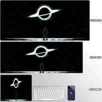 Universe Mouse Pad Gaming Astronaut Mousepad Keyboard Mats Space Desk Pads XXL 80x30cm Deskmat For Computer Mousepads Big Carpet 30x60cm