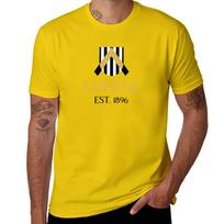 Udinese Gold Striped Black TShirt oversized customizeds sweat Unisex workout shirt 2XL yellow