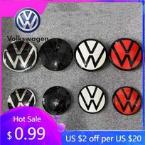 For VW Volkswagen Jetta MK5 Golf Replacement 140mm 110mm Car Front Badge Rear Trunk Emblem Car Logo Auto Accessories For volkswa Rear juoda balta spalva