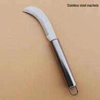 Stainless Steel Curved Fruit and Vegetable Knife - Pineapple, Cabbage, Banana Peeler Steel Handle Pineapple Knife