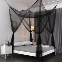 1pc Mosquito Net Romantic Four-door Bed Canopies For Bedroom Dorm Room Home Decor juoda