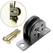 Fitness Cable Pulley Roller DIY Pull Lifting Machine Build Hardware black