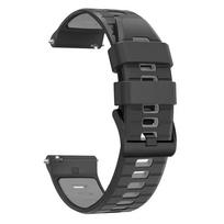 Skirta Xiaomi Watch S4/S3/S2/S1 Pro Active/2 Pro apyrankei 22mm silikoninė juosta MI Watch color2 apyrankės keitimui Riešinė Correa 1pecs 22MM juoda pilka spalva