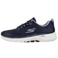 Skechers Go Walk 6 Fabric Jump Rope Shoes Women Sneakers Blue 124554-NVLV 35 black