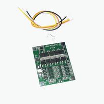 12.8V 14.4V LiFePO4 / Lithium Battery Board With Balance 18650 32650 Battery Packs BMS žalia