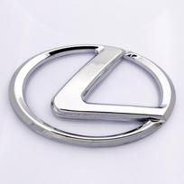 Automobilio priekinės grotelės Galinis logotipas Automobilio emblema Lipdukas Priedai Lexus F SPORT GX460 Ct200h IS250 ES 220D IS200 Fsport GS GX IS LS NU6 1PCS&10CM gray