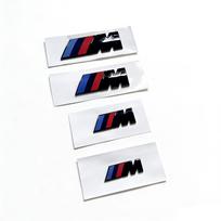 Metalinis automobilio bagažinės ženklelis Emblema Priedai BMW M E34 E36 E60 E90 E46 E39 F10 F30 X5 X6 M3 M5 E71 F01 F02 3D pilkas ženklelis Raidės 5.5cm