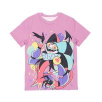 Fizzarolli STELLA Tees Helluva Boss Cosplay Costum T-shirt Anime Print Short Sleeve Tshirt Loose Casual Streetwear Summer Tops XXXXL white