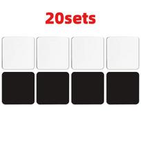 10/20 Sets Blank Square Acrylic Fridge Magnets, 5x5cm DIY Magnet Making Kit for Photo Crafts, Art Projects & Personalized Gifts 20sets red
