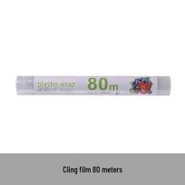 Wall-Mounted Suction Cup Cling Film Cutter & Storage Box white