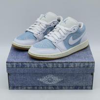 HQ2004-400 Nike  Air Jordan 1 Low Worn Blue (Women's) 5.5W gray