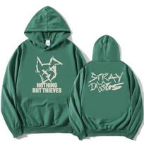 Nothing But Thieves Grupės Dizaino Gobtuvėliai STRAY DOGS Albumo Megztinis Su Gobtuvu Moterims Ilgomis Rankovėmis Laisvalaikio Gobtuvėliai Unisex Drabužiai XS blue