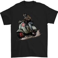 Scooter T-Shirt Moped Ped Mens Funny Tee Top 2 L black