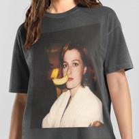 Gillian Anderson with a banana in her nose Tee, The X-Files sweatshirt, Dana Scully funny shirt L black