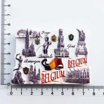 Belgijos Dervos Šaldytuvo Magnetas Gent Mons Šaldytuvo Magnetai 3D Lipdukai Magnetiniai Magnetai Dekoracija Brugge Briuselis Turistinis Suvenyras