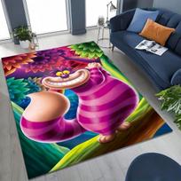 Svajojantis Česhyro katinas Alisa Stebuklų šalyje Animacinis kilimėlis miegamajam, svetainei, sofai, namų įėjimui, didelis neslystantis vaikiškas grindų kilimėlis 40x60cm( 15x23in )