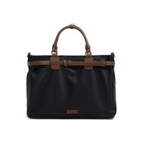 Kanon Crochet 3-Way Nylon Bag, Business Bag, Shoulder Bag, Backpack, Convertible, Water-Repellent, Waterproof, Large Capacity, Fits A4 Size, PC, black