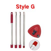 Mop Handle and Mop Base for O-cedar/Vileda 1Tank System,Mop Handles for O-cedar/Vileda Spin Mop & H2pro Flat Mop red