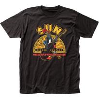 Sun Records gaidžio vyriški marškinėliai Roko ir Roll klasikinės grupės marškinėliai Nauji Juodi 4XL black